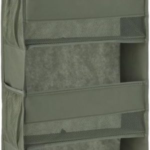 Basics 5-Tier Over-the-Door Organizer – Large Dark Grey Storage, 6.4 × 54.5 × 14.9 in